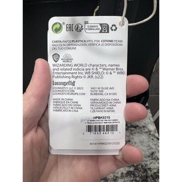 Harry Potter TRILOGY SERIES 2 Triple Pocket Loungefly Wizardry Mini Backpack NWT - Picture 10 of 12